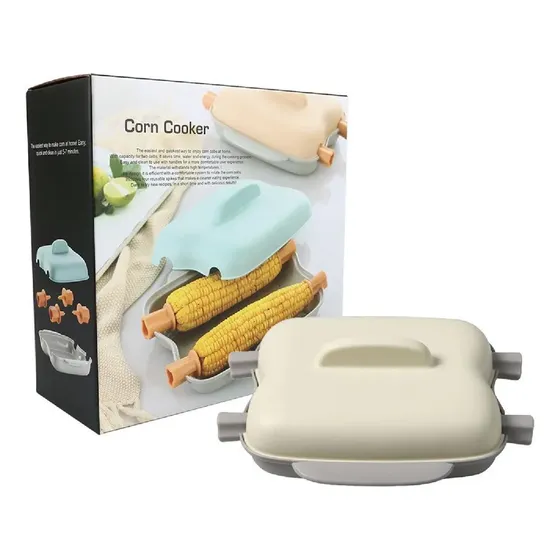 1 Recipiente De Vaporizador De Milho Para Microondas Quick H