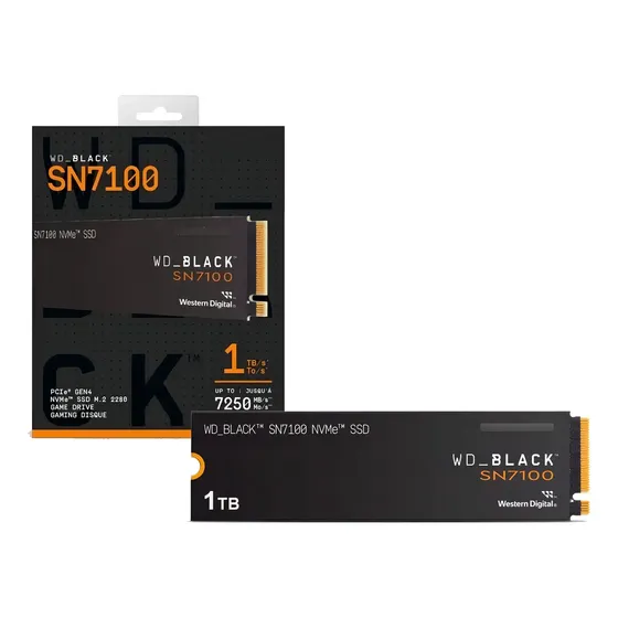 Ssd 1tb M.2 2280 Nvme Pcie 4.0 Gen4 Wd Black Sn7100