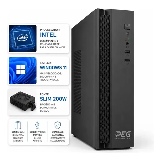 Pc Slim Cpu Intel Core I5 3470 + 16gb Ram + Nvme 120gb, 200w Pc Slim Cpu Intel Core I5 3470 + 16gb Ram + Nvme 120gb, 200w
