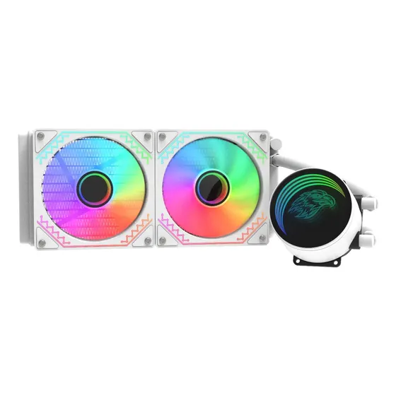 Water Cooler Gamer K-mex WAC8 240mm Branco ARGB Intel/AMD
