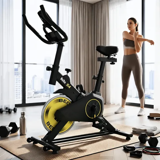 Bicicleta Ergométrica Spinning S4 Gen2 Beon Amarelo