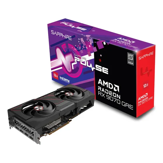 Placa Gráfica Sapphire Radeon Rx 9070 Gre De 12 Gb Gddr6