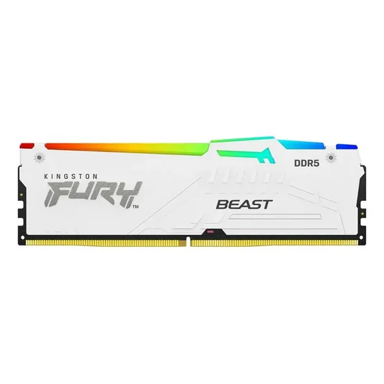 Memória Ddr5 Kingston Fury Beast, Rgb, 32gb, 5600mhz, White