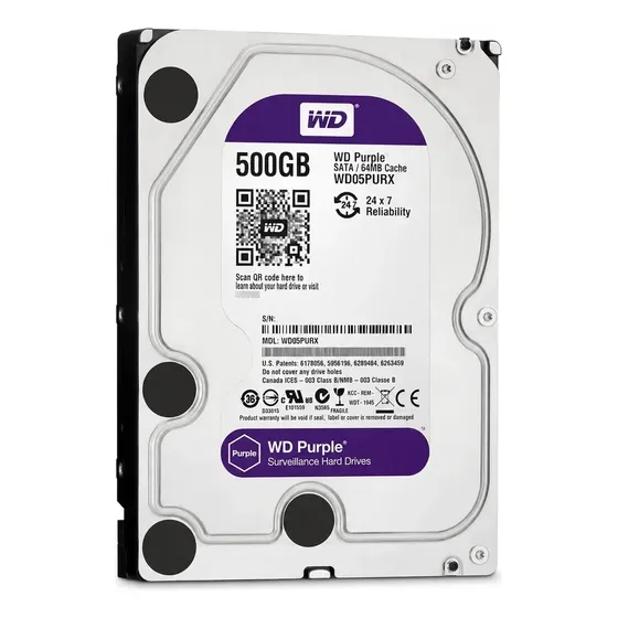 Hd Wd Purple 500gb 3.5 Sata Para Dvr Cftv 2