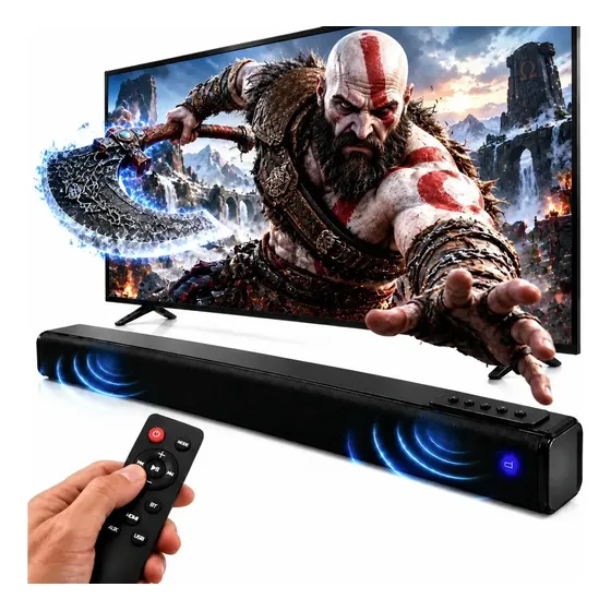 Caixa De Som Soundbar Home Theater Notebook Tv Pc Projetor