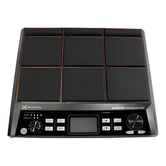 Pad Eletrônico Michael Dmx 600 Percussao Bateria Eletrônica