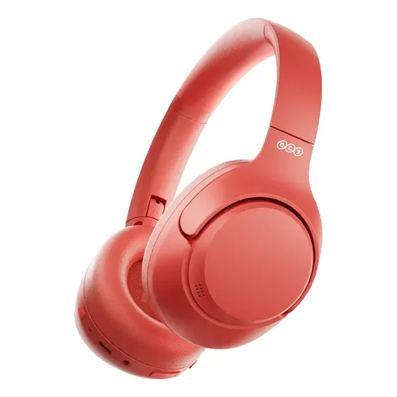 Headset Qcy H3 ANC, Fone de ouvido Bluetooth 5.4 Hi-Res, 60h Reprodução, Multiponto, Híbrido 43dB, Cor Laranja