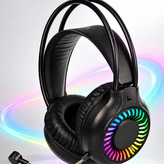 Fone Ouvido Headset Gamer Rgb 40mm Compatível Pc Xbox Ps4