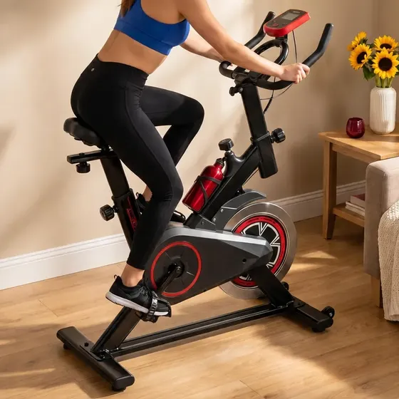 Bicicleta Ergométrica Spinning Com Resistência Mecânica Lcd