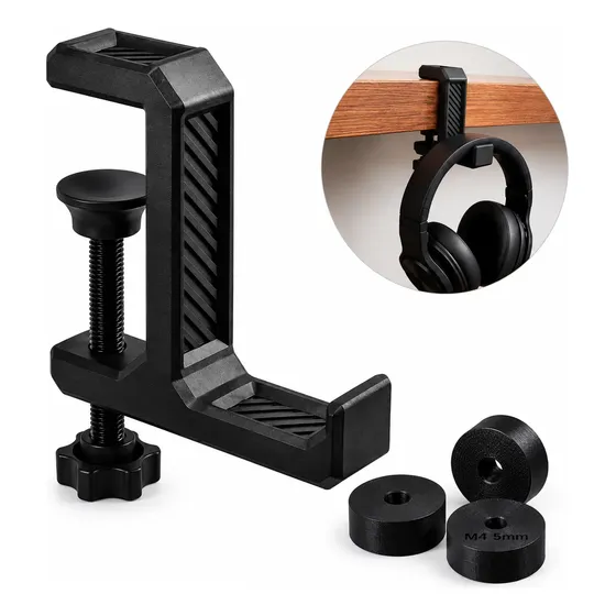 Suporte Fone Ouvido Headset Gancho Setup Gamer Com Espaçador