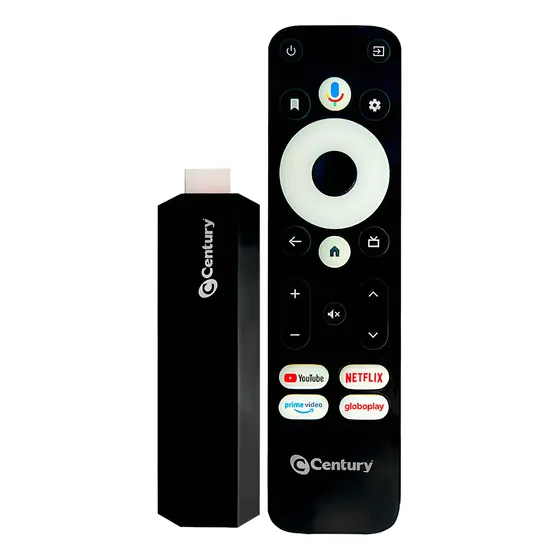 Century Smart Stick Android Tv 8gb Comando De Voz Chromecast