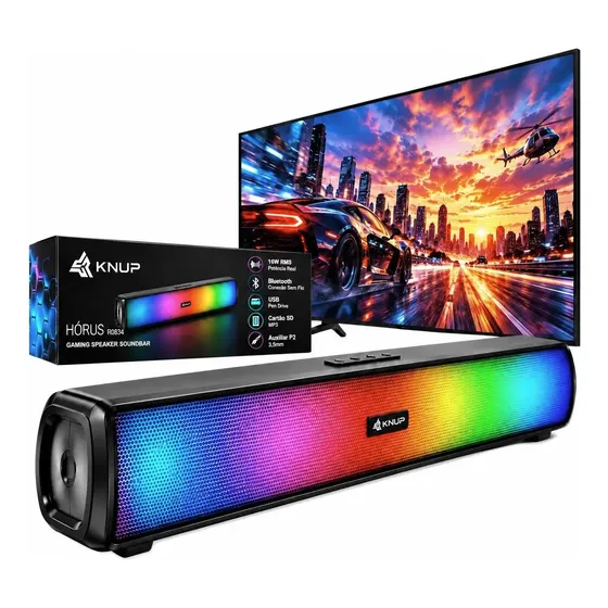 Sound Bar Bluetooth Caixa De Som Home Theater Portátil Tv/pc
