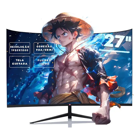 Monitor Gaming Series 1ms Full Hd Tela Led Curva 27'' 100hz