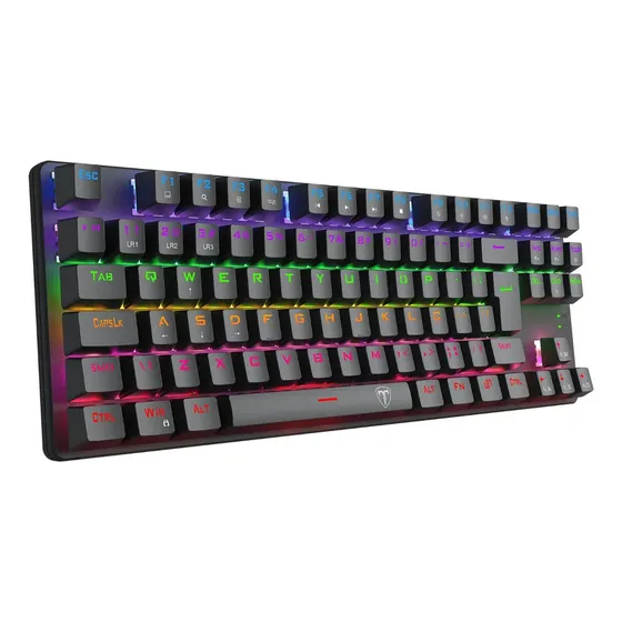Teclado Mecânico Gamer T-dagger Bora Rainbow Preto Pt Br