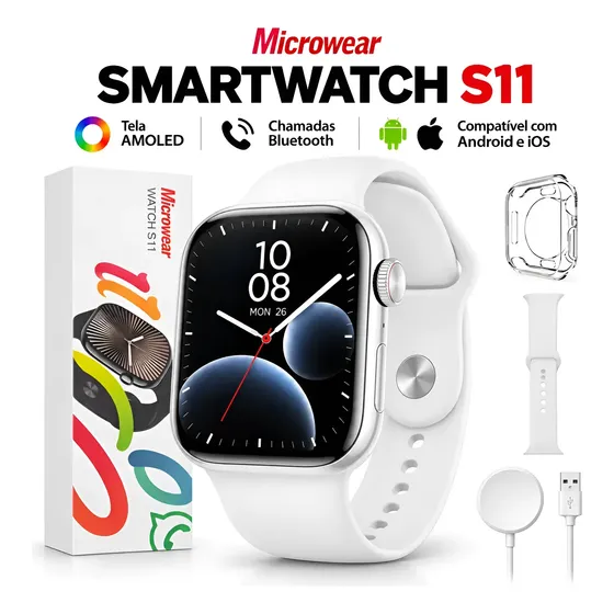 Relógio Inteligente Smartwatch Amoled 2.2 Pro Gps Fitness