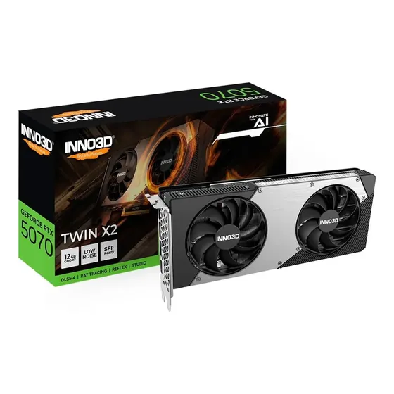 Placa De Vídeo Inno3d Rtx 5070 Twin X2, 12gb, Gddr7, 192-bit