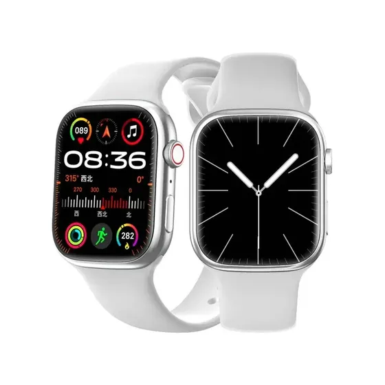 Smartwatch Belteenk Watch 11 com Tela de 2.01" HD, Chamadas Bluetooth e Monitor de Saúde em Branco