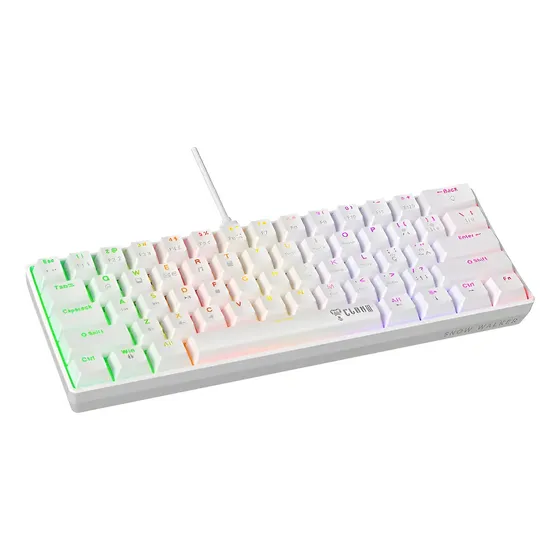 Teclado Gamer Snow Walker V2 60% Rgb Mecânico Red Clanm Teclado Gamer Snow Walker V2 60% Rgb Mecânico Red Clanm