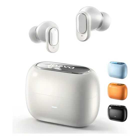 Fone De Ouvido Bluetooth 6.0 Sem Fio Tws In-ear Com Cancelamento de Ruído Ipx 5 Moda Branco