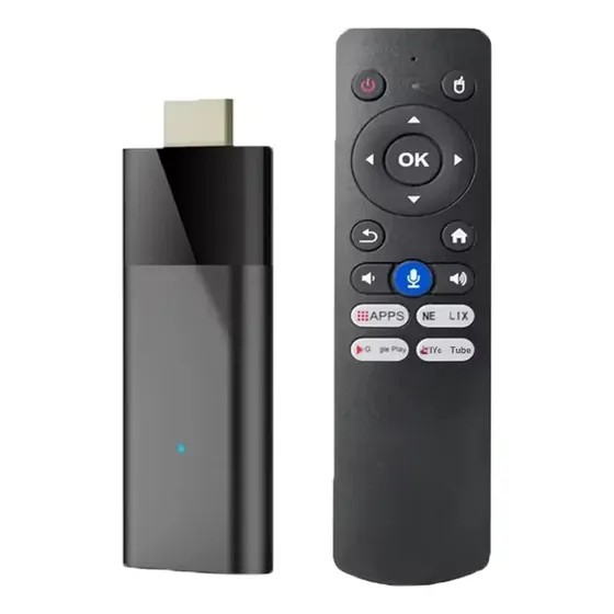 Mini Tv Stick Q12 Android 16 H313 Wifi 2.4g 5g Preto Padrão
