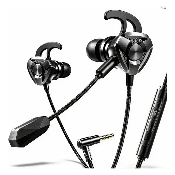 Headset Fone Gamer Intra Auricular Com Microfone P3 Celular Cor Preto Headset Fone Gamer Intra Auricular Com Microfone P3 Celular Cor Preto