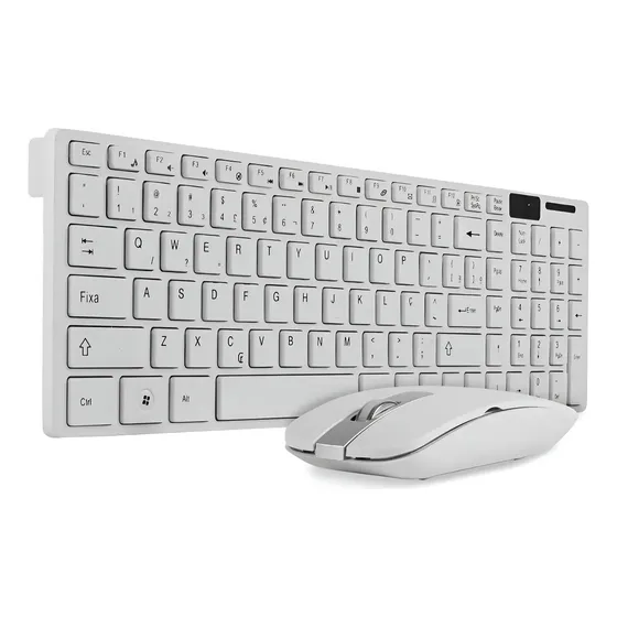 Kit Teclado E Mouse Wireless Sem Fio Ultra Slim 2.4 Ghz K-06