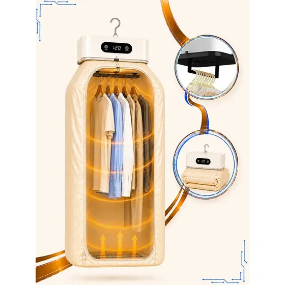 Secador de Roupas Elétrico Portátil Moderna Mix Bivolt, para Apartamento e Viagem