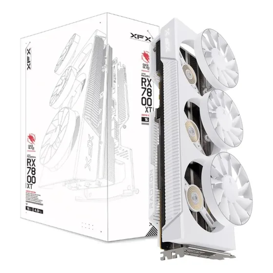 Placa Gráfica Xfx Quicksilver Amd Radeon Rx 7800 Xt 16gb Gdd