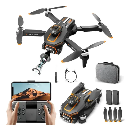 Drone Gt5 Profissional Brushless Dual Camera Hd 4k 2baterias