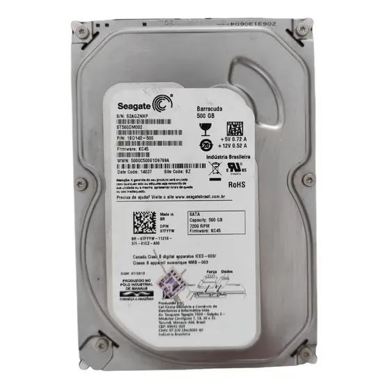 Hd Interno Pc Seagate Barracuda 500gb St500dm002 7200rpm (Recondicionado)