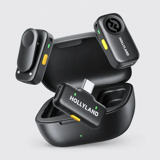 Microfone Hollyland LARK A2 DUO Sem Fio para Gravação de Vídeo, Entrevistas, USB-C, Preto Microfone Hollyland LARK A2 DUO Sem Fio para Gravação de Vídeo, Entrevistas, USB-C, Preto