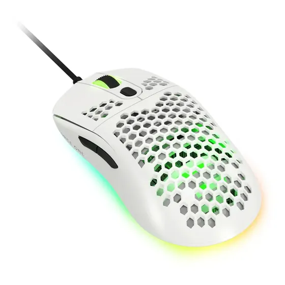 Mouse Gamer Force One Gripen 12000 Dpi RGB Ambidestro Branco Mouse Gamer Force One Gripen 12000 Dpi RGB Ambidestro Branco
