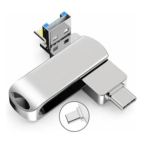 Pendrive Twist 128g 4 Em1 Tipo C-usb Para Telefone/computado