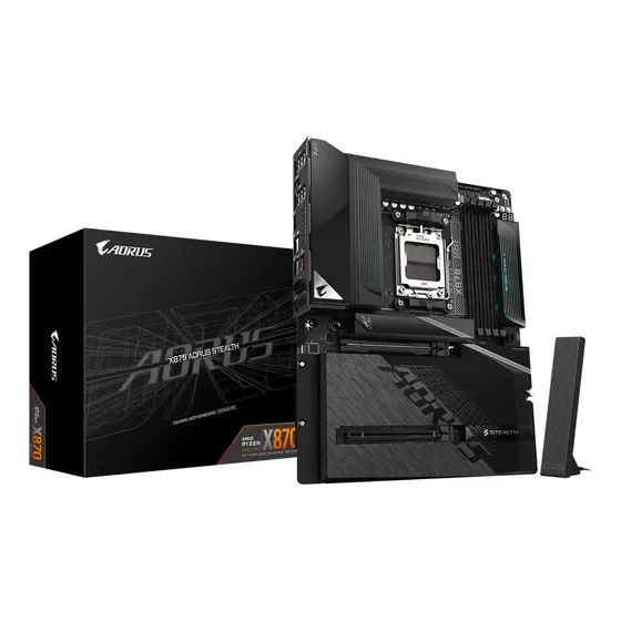 Placa-mãe Gigabyte X870 Aorus Stealth Ddr5 Socket Am5 Negro