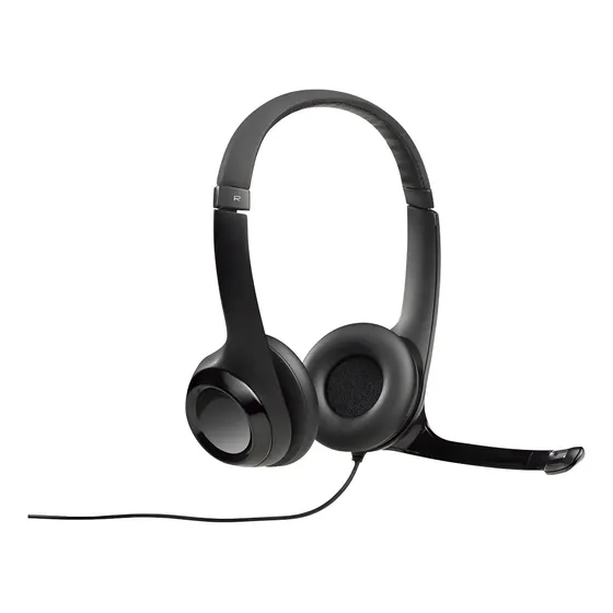 Headset Logitech H390 USB-A com Microfone e Controle de Volume