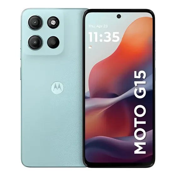 Smartphone Motorola Moto G15 512gb 4GB RAM + 4GB RAM Boost Azul Celeste