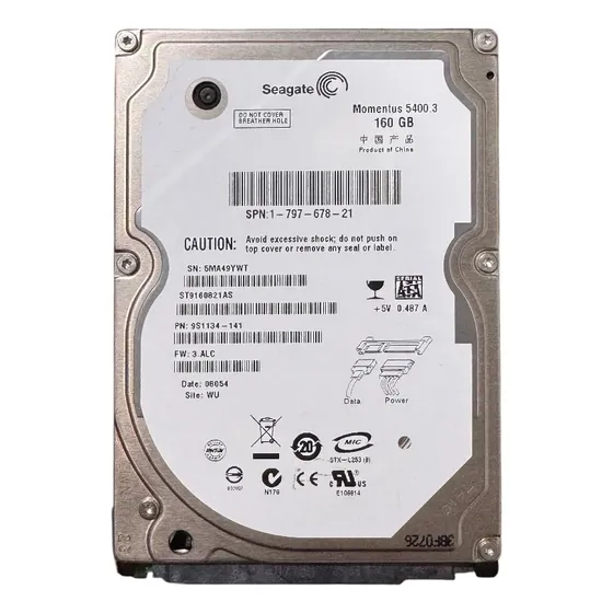 Disco Rigido Hd Interno 160gb 2,5 Sata Notebook Ps3 Garantia (Recondicionado)