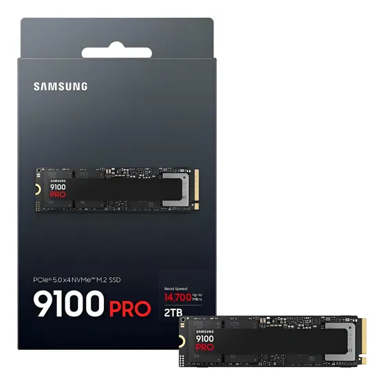 Ssd Gen5 2tb 14700mb/s Samsung 9100 Pro M.2 Nvme Pcie 5.0