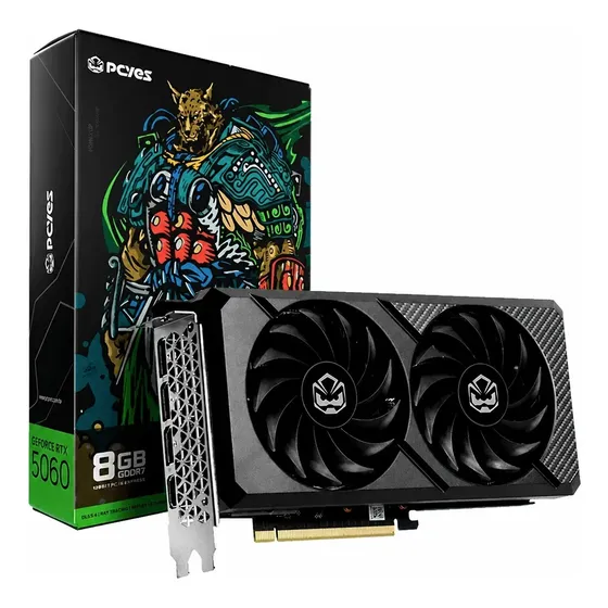 Placa De Vídeo Pcyes Geforce Rtx 5060 8gb Gddr7 128bits
