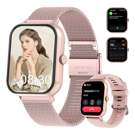 Relógio Smartwatch Feminino Esporte Relógio Inteligente Moda