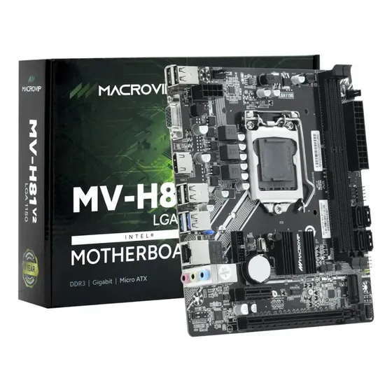 Placa-mãe do computador Macrovip MV-H81V2 V2