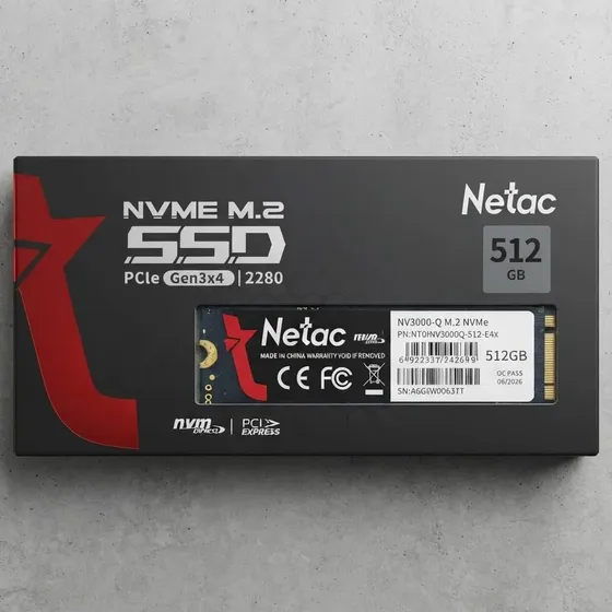 Ssd Netac Nv3000-q 512gb Nvme M.2 Pcie Gen3x4 2280 Ssd Netac Nv3000-q 512gb Nvme M.2 Pcie Gen3x4 2280