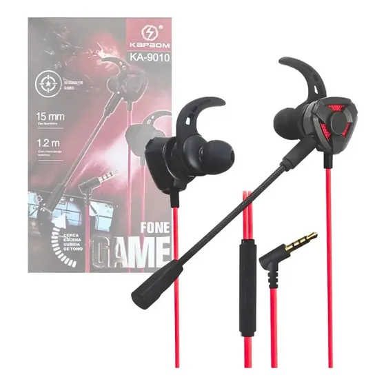 Fone Gamer Com Microfone Intra Auricular Headset P3 Ps5