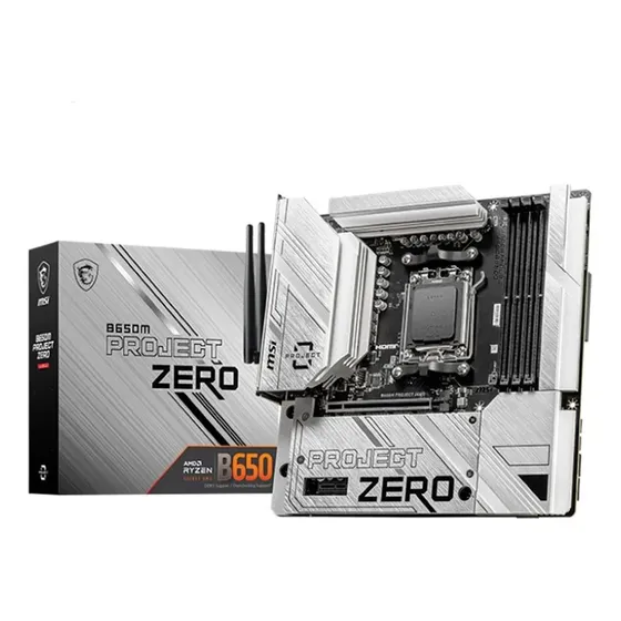 Placa Mãe Msi B650m Project Zero Amd Am5 M-atx Ddr5 Preto