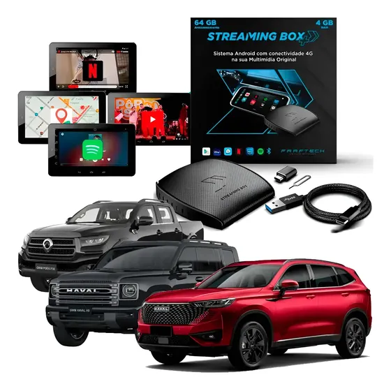 Streaming Box Light - 4gb Ram 64gb Quad-core Carros Gwm