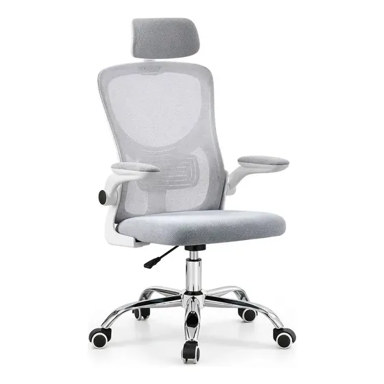Cadeira Ergonômica Giratória Escritório Com Apoio Lombar