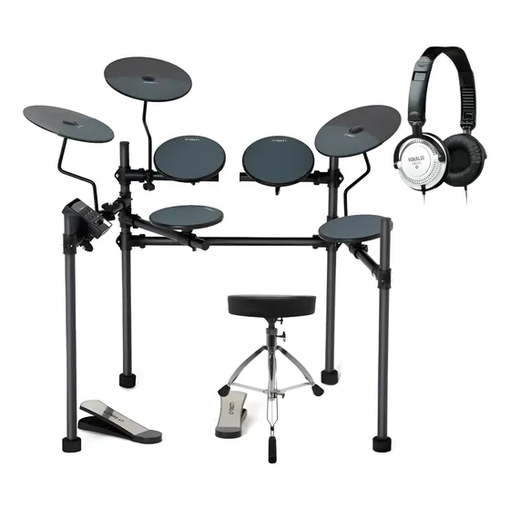 Bateria Eletrônica D-tech Pulse Kit Banco E Fone Bateria Eletrônica D-tech Pulse Kit Banco E Fone