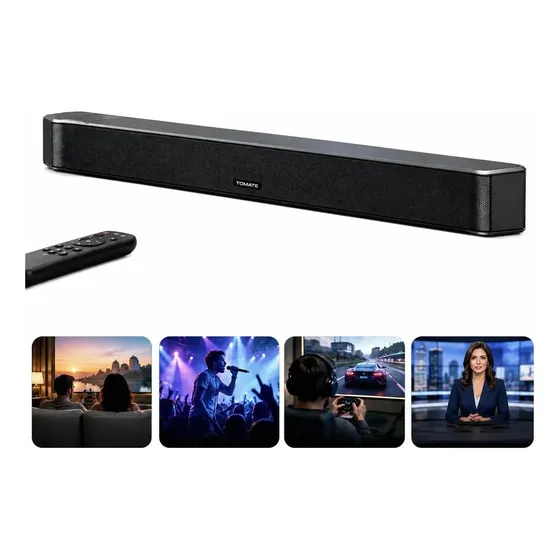 Soundbar Tomate Bluetooth Hdmi Arc Usb Óptica Auxiliar Home
