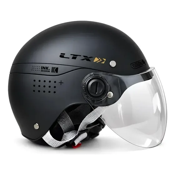 Capacete Scooter Elétrica Moto Bicicleta Elétrica Patinete Capacete Scooter Elétrica Moto Bicicleta Elétrica Patinete