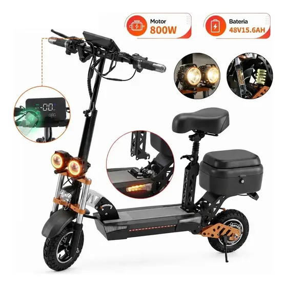 Patinete Elétrico Korr KORR-M7 800 W e 50 km de Autonomia Dobrável